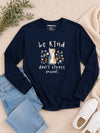 Don't Stress Meowt Long Sleeve T-Shirt Navy