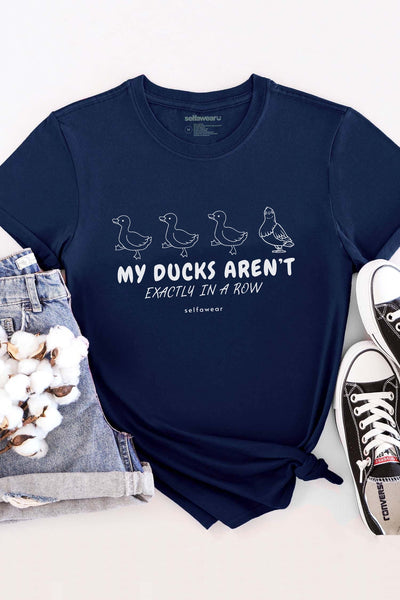 Ducks In A Row T-Shirt Navy Shirts Selfawear 