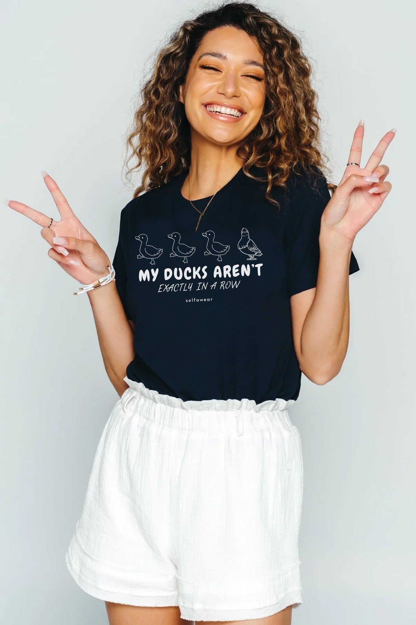 Ducks In A Row T-Shirt Navy Shirts Selfawear 