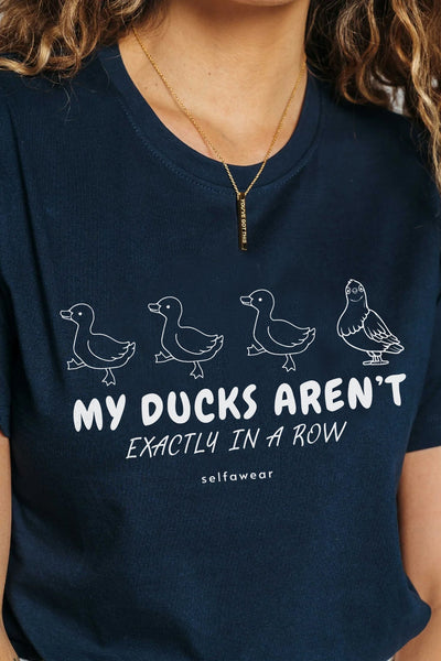 Ducks In A Row T-Shirt Navy Shirts Selfawear 
