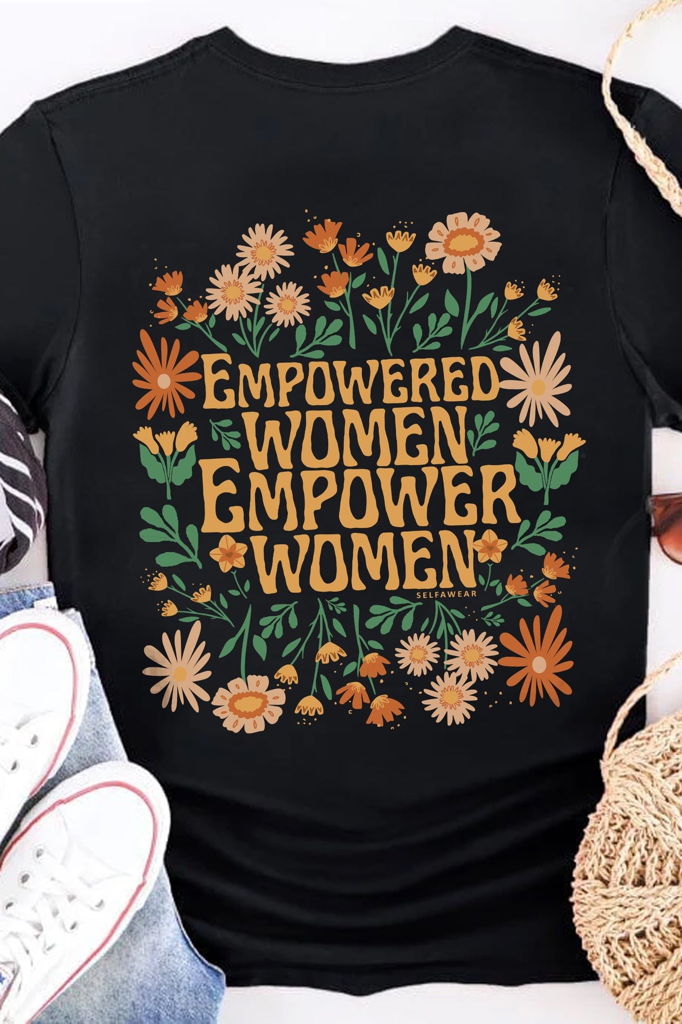 Empowered Women T-Shirt Black Shirts Selfawear 
