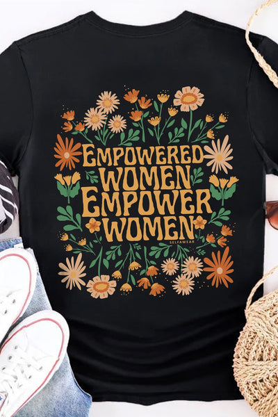 Empowered Women T-Shirt Black Shirts Selfawear 