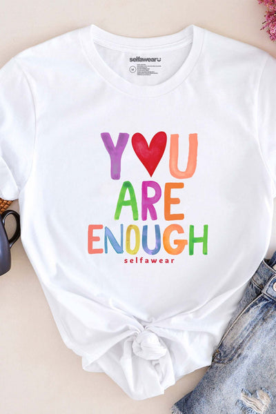 Enough T-Shirt White Shirts Selfawear 