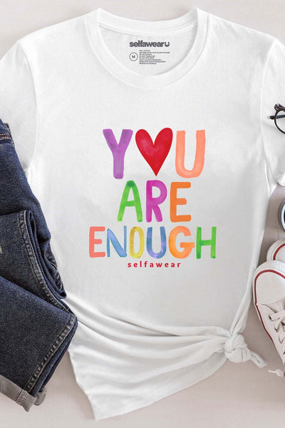 Enough T-Shirt White Shirts Selfawear 