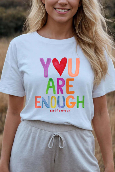 Enough T-Shirt White Shirts Selfawear 