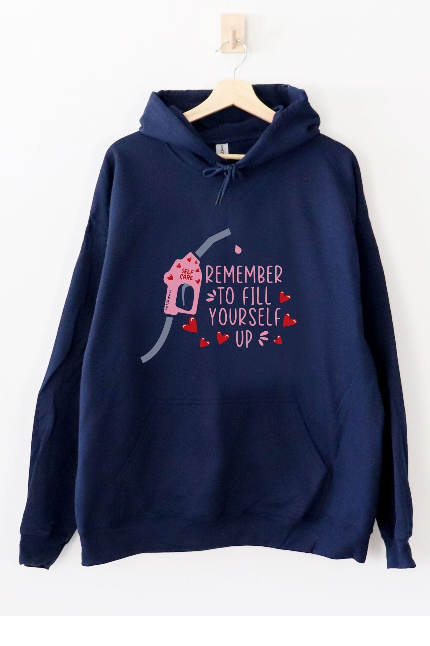 Fill Your Cup Hoodie Navy Hoodie Selfawear 