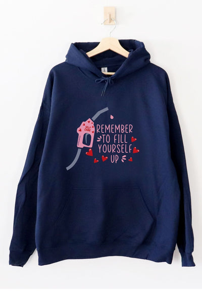 Fill Your Cup Hoodie Navy Hoodie Selfawear 
