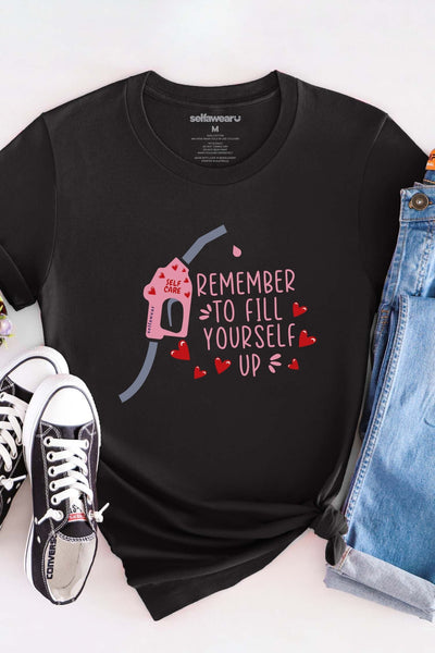 Fill Your Cup T-Shirt Black Shirts Selfawear 