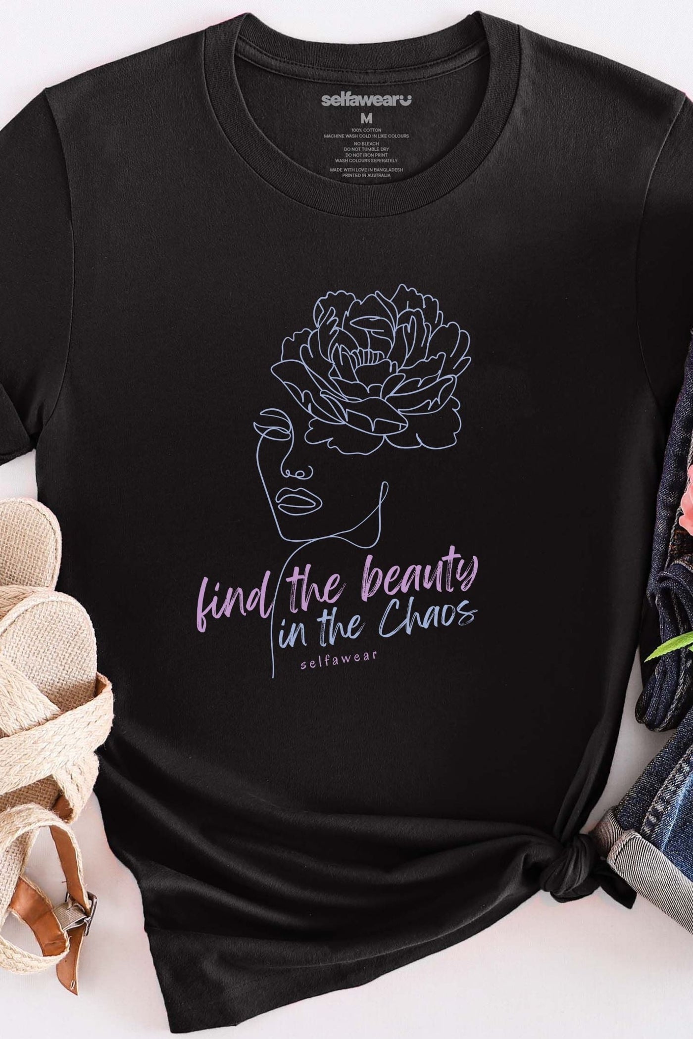 Find the Beauty T-Shirt Black Shirts Selfawear 