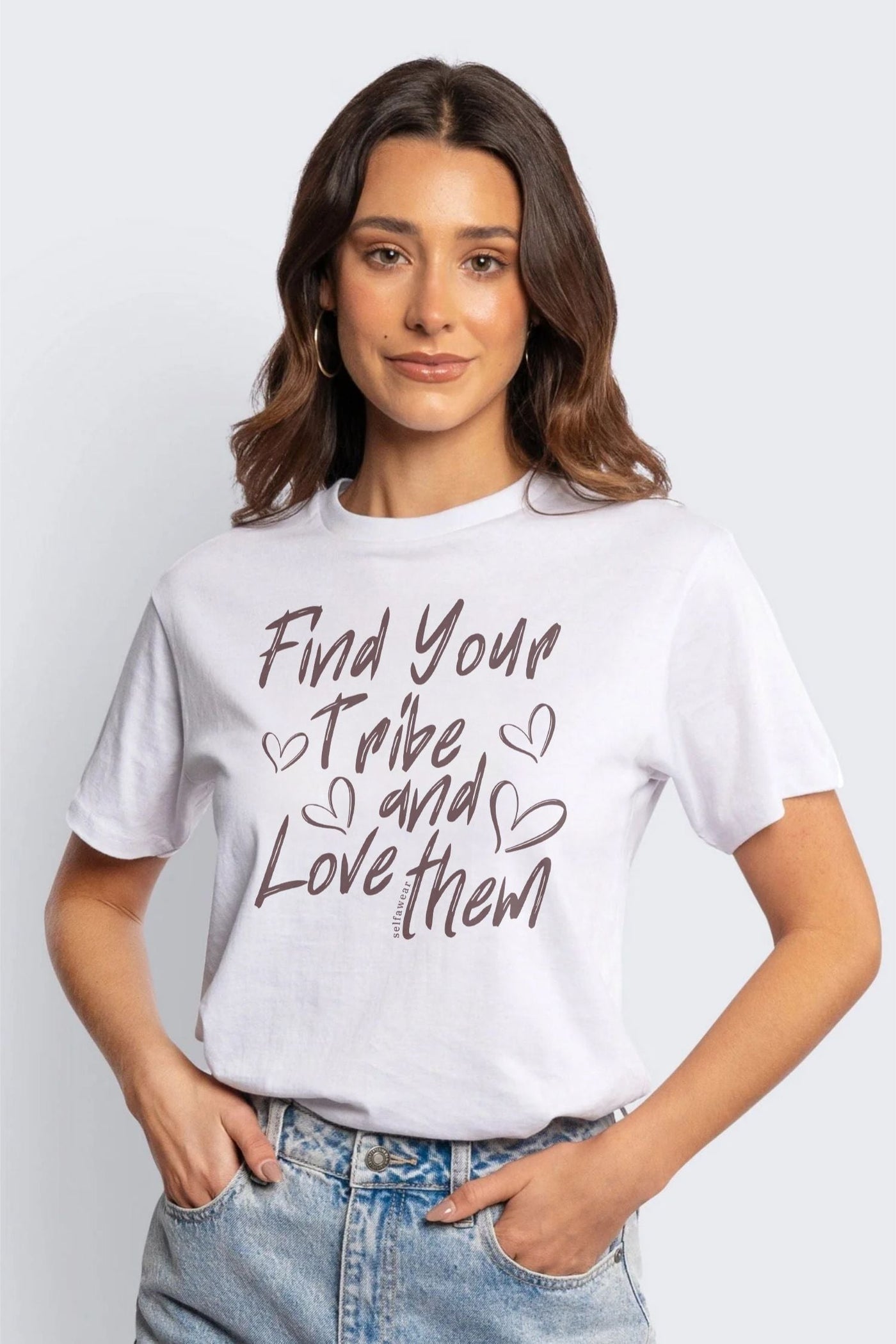 Find Your Tribe T-Shirt White Shirts Selfawear 