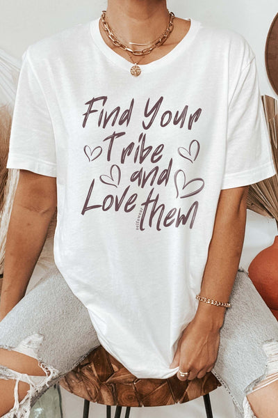 Find Your Tribe T-Shirt White Shirts Selfawear 