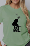 Floral Bunny T-Shirt Matcha
