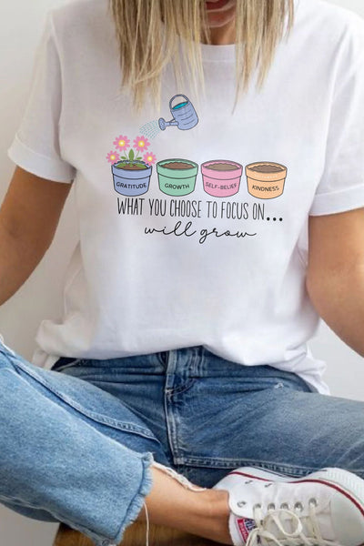 Focus T-Shirt White Shirts Selfawear 
