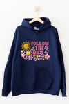 Follow The Sun Hoodie Navy