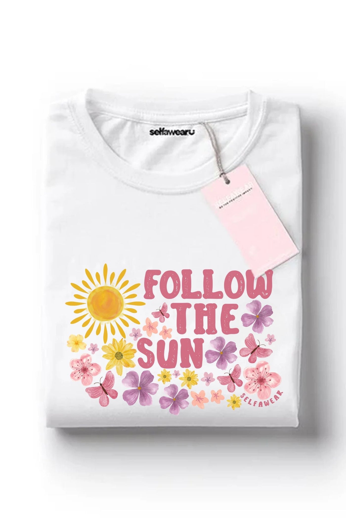 Follow The Sun T-Shirt White Shirts Selfawear 