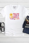 Follow The Sun V-Neck T-Shirt White