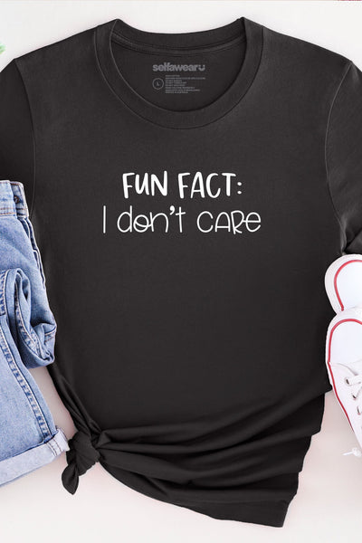 Fun Fact T-Shirt Black Shirts Selfawear 