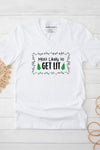 Get Lit V-Neck T-Shirt White