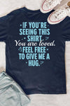 Give me a hug T-Shirt Navy