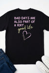Good Life V-Neck T-Shirt Black