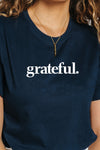 Grateful. T-Shirt Navy