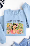 Gratitude Sweatshirt Sky Blue