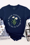 Grow Through What You Go Through Navy T-Shirt