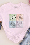 Grow Your Own Way T-Shirt Pale Pink