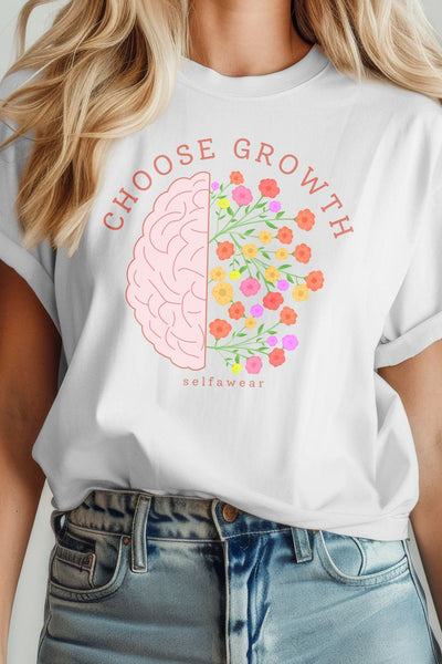 Growth Begins from Within T-Shirt White Shirts Selfawear 