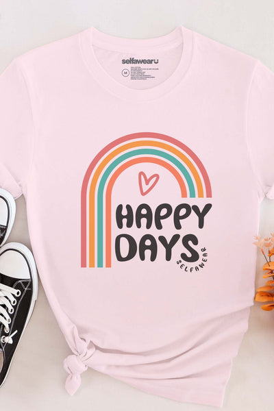 Happy Days T-Shirt Pink Shirts Selfawear 