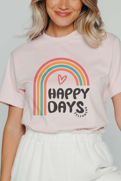 Happy Days T-Shirt Pink Shirts Selfawear 