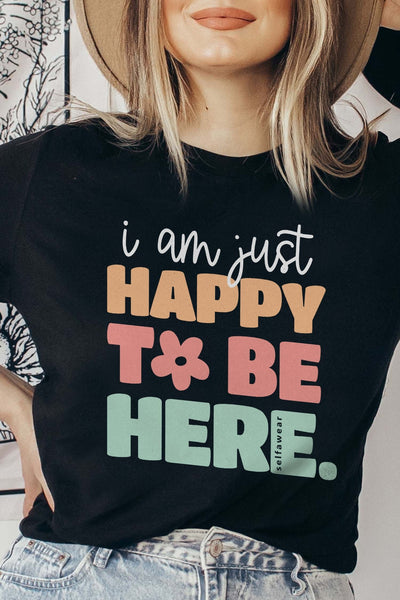 Happy T-Shirt Black Shirts Selfawear 