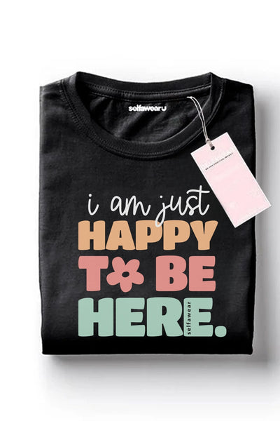 Happy T-Shirt Black Shirts Selfawear 