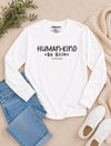 Human-Kind Be Both Long Sleeve T-Shirt White