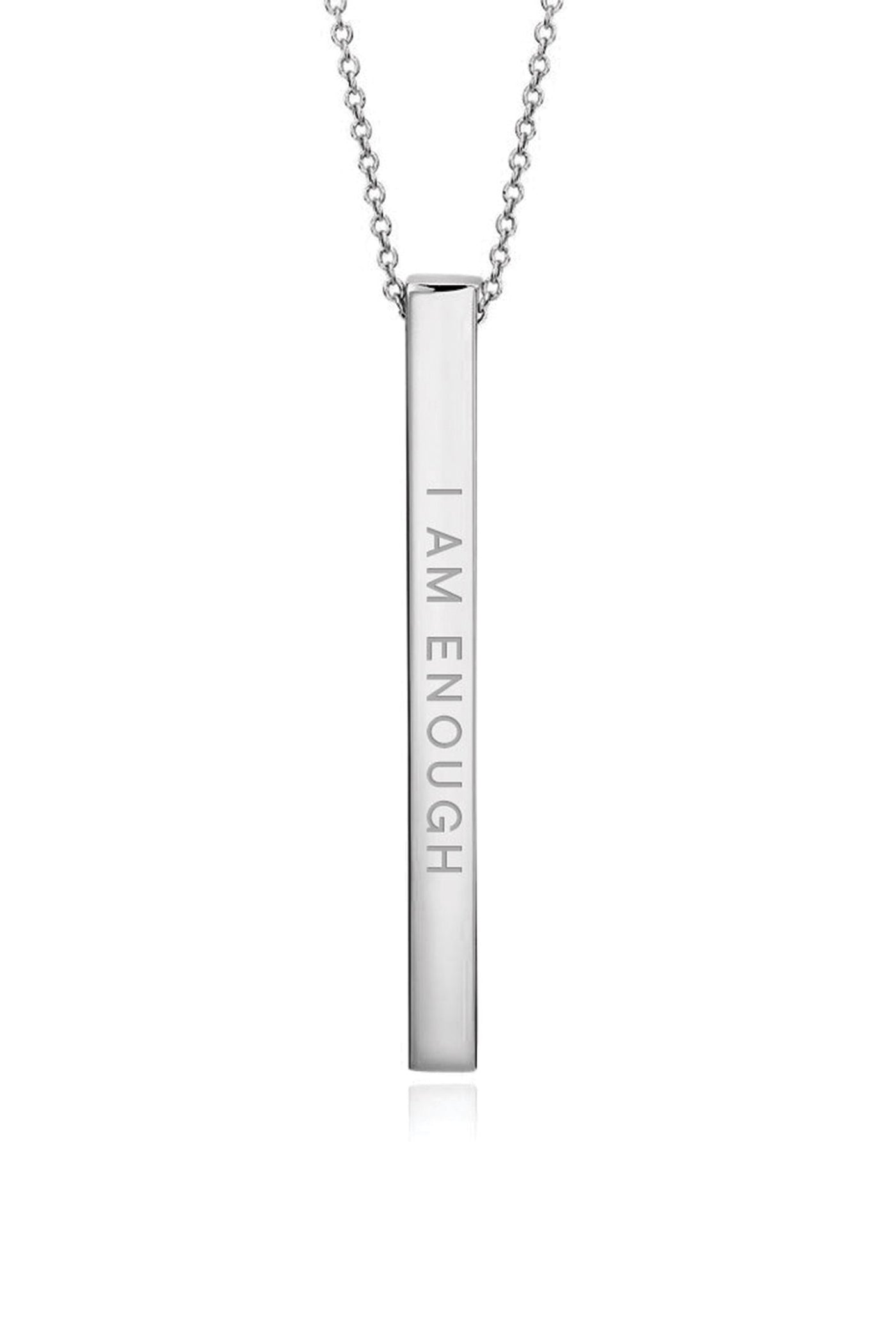 "I am Enough" Bar Necklace Bar Necklace Selfawear 