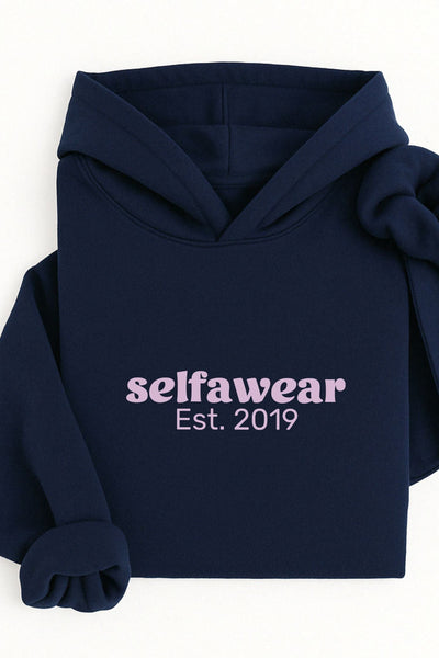 I am Selfawear Hoodie Navy Hoodie Selfawear 