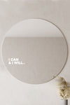 I CAN AND I WILL. - Affirmation Mirror Sticker