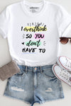 I Overthink T-Shirt White