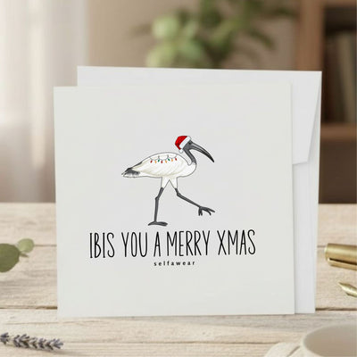 "Ibis you a Merry Xmas" Card Selfawear 