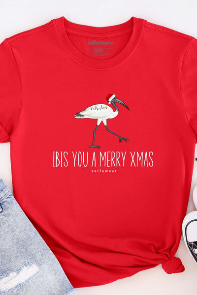 Ibis you a Merry Xmas T-Shirt Red Shirts Selfawear 