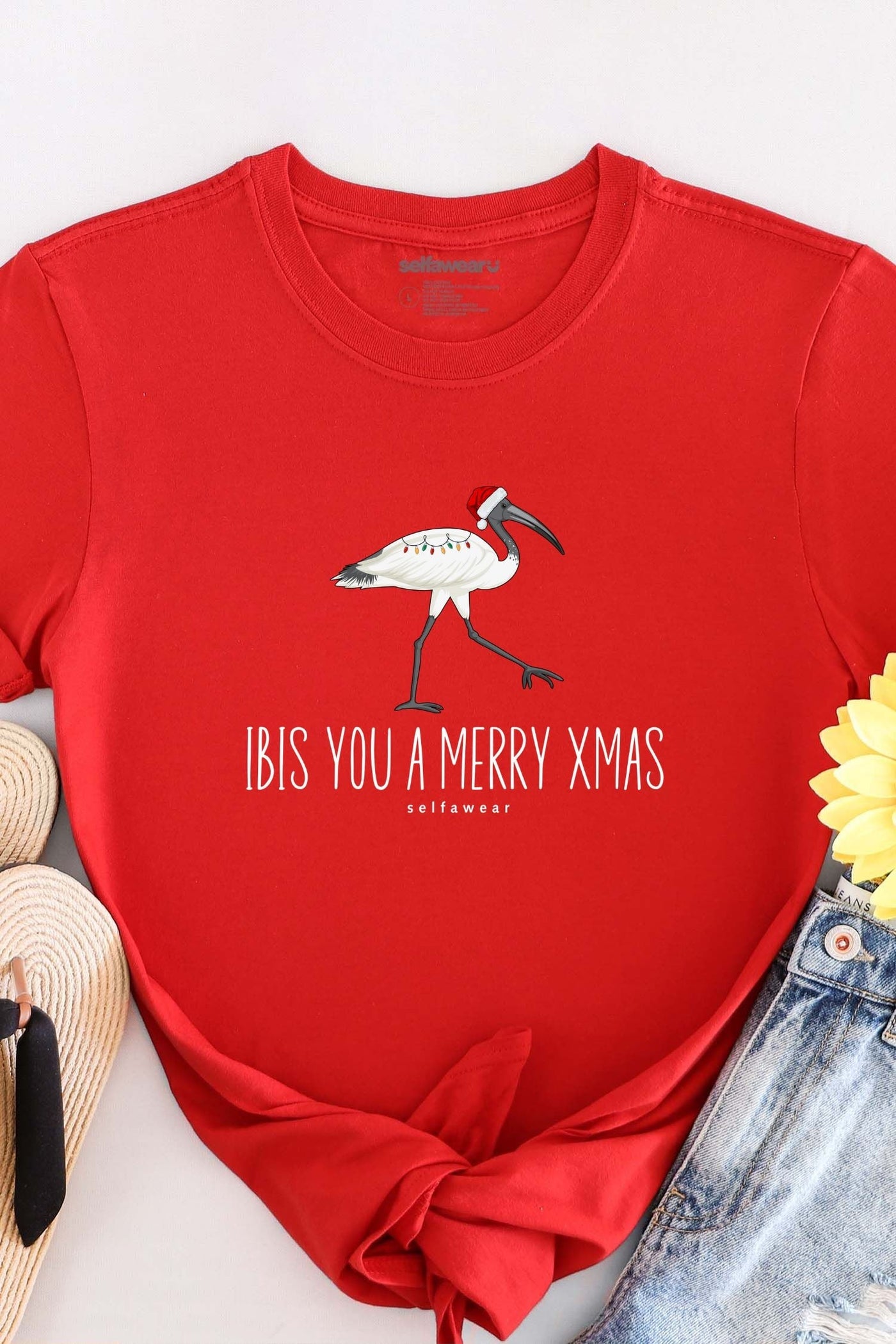 Ibis you a Merry Xmas T-Shirt Red Shirts Selfawear 