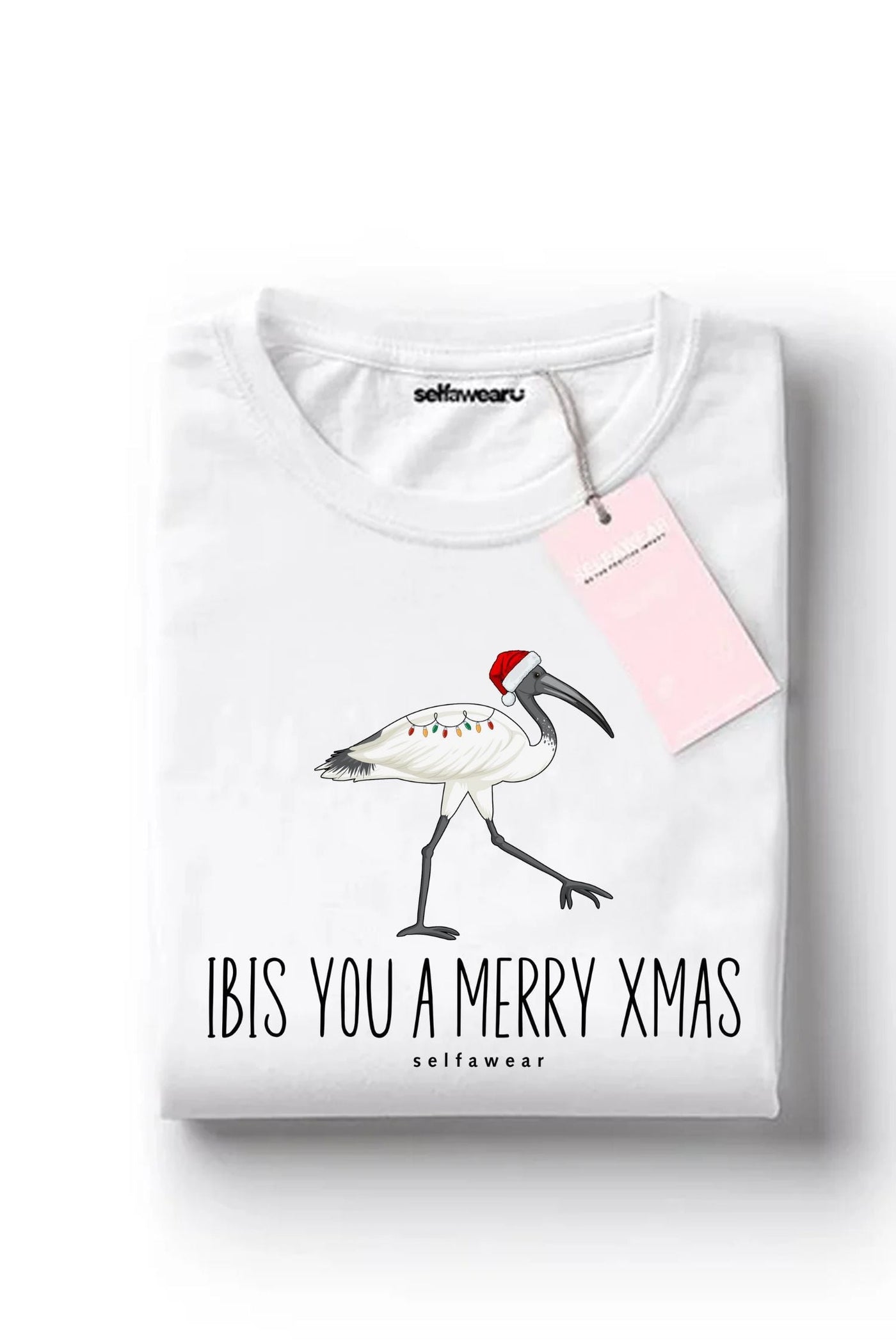 Ibis You a Merry Xmas T-Shirt White Shirts Selfawear 