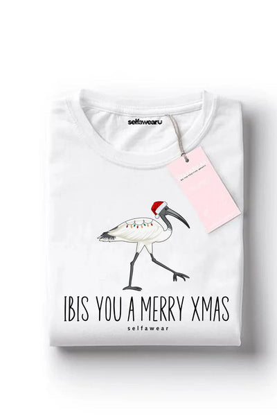 Ibis You a Merry Xmas T-Shirt White Shirts Selfawear 