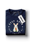 Keep Calm and Carrot On Long sleeve T-Shirt Navy