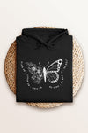 Kind Heart, Bold Wings Hoodie Black