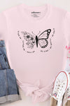 Kind Heart, Bold Wings T-Shirt Pale Pink