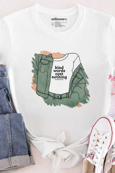 Kind Words T-Shirt White Shirts Selfawear 