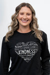 Kindness Heart Long Sleeve T-Shirt Black