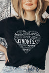 Kindness Heart T-Shirt Black