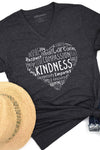 Kindness Heart V-Neck T-Shirt Ashe